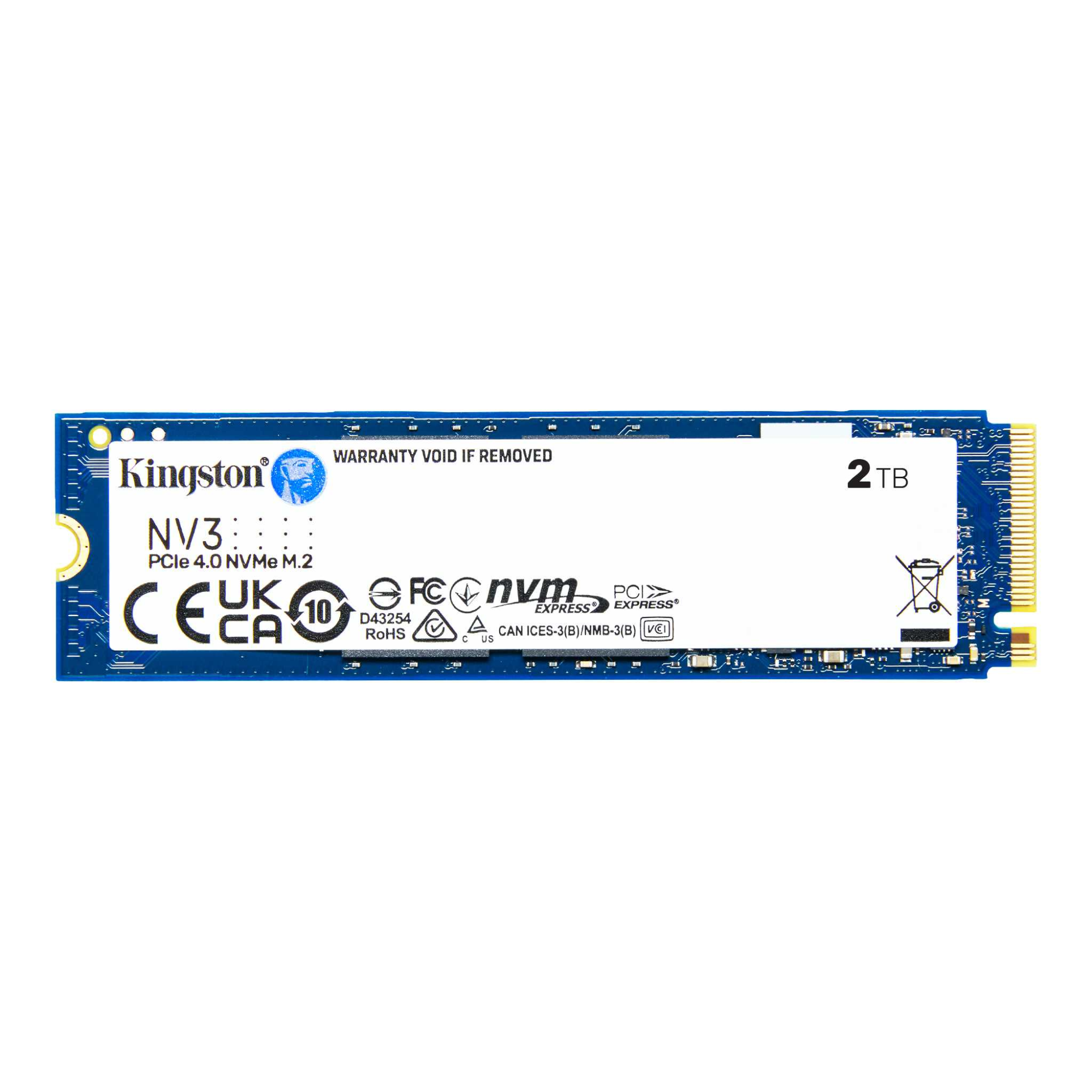 Kingston NV3 2TB NVMe SSD Gen4 Upto 6000Mb/s-SNV3S/2000G Kingston NV3 2TB NVMe SSD Gen4 Upto 6000Mb/s-SNV3S/2000G